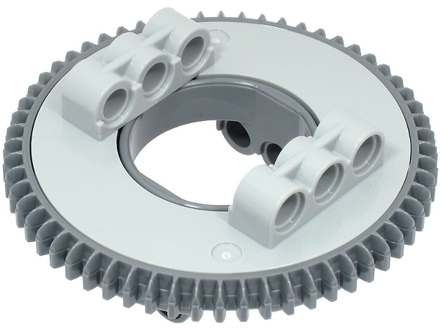 Technic Turntable 60 Tooth with Dark Bluish Gray Top with Beveled Teeth (18939 / 18938)