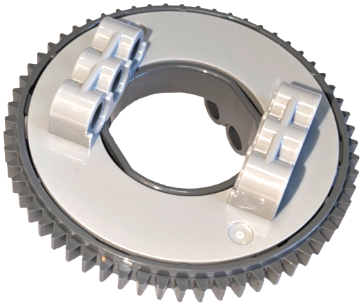 Technic Turntable 60 Tooth with Dark Bluish Gray Top with Straight Teeth (18939 / 88738)