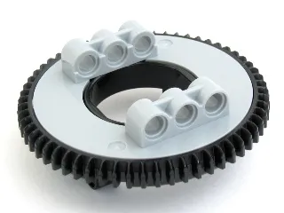 Technic Turntable 60 Tooth with Black Top with Beveled Teeth (18939 / 18938)