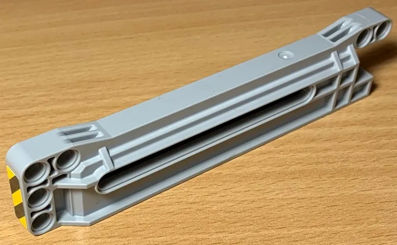 Technic, Gear Rack 1 x 14 x 2 Housing with Black and Yellow Danger Stripes Pattern Rear Side (Sticker) - Set 42078