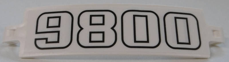 Technic, Panel Curved 3 x 13 with Black '9800' Pattern (Sticker) - Set 42100