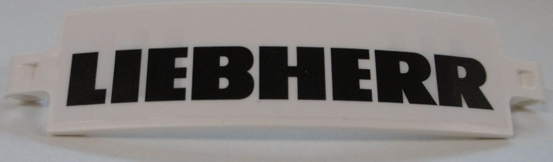 Technic, Panel Curved 3 x 13 with Black 'LIEBHERR' Pattern (Sticker) - Set 42100