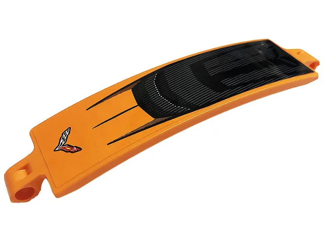 Technic, Panel Curved 3 x 13 with Black and Gray Air Intake Grille and Chevrolet Logo Pattern (Sticker) - Set 42093