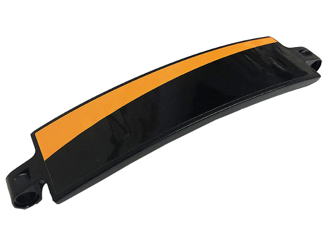 Technic, Panel Curved 3 x 13 with Orange Stripe Pattern Model Left Side (Sticker) - Set 42093