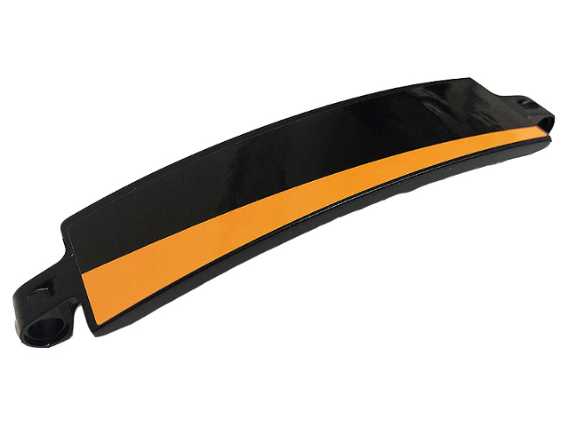 Technic, Panel Curved 3 x 13 with Orange Stripe Pattern Model Right Side (Sticker) - Set 42093