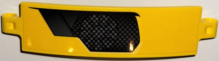 Technic, Panel Curved 3 x 13 with Fan and Black Grille Pattern Model Right Side (Sticker) - Set 42114