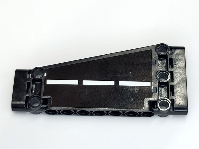 Technic, Panel Plate 5 x 11 x 1 Tapered with White Broken Stripe Pattern Side B (Sticker) - Set 42081