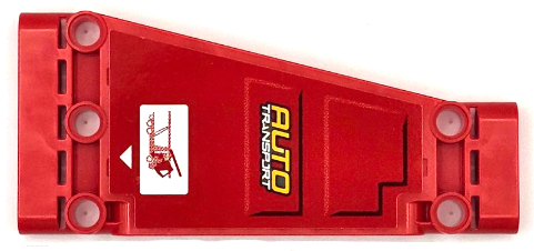 Technic, Panel Plate 5 x 11 x 1 Tapered with 'AUTO TRANSPORT', White Triangle and Cab Pattern Model Front Right Side (Sticker) - Set 42098