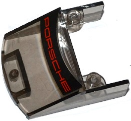 Windscreen 5 x 4 x 1 2/3 with Red 'PORSCHE' on Black Background Pattern (Sticker) - Sets 75888 / 75912