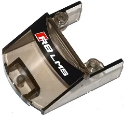 Windscreen 5 x 4 x 1 2/3 with White 'R8 LMS' on Black Background Pattern (Sticker) - Set 75873