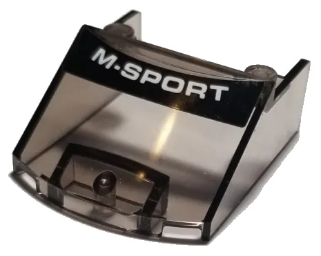 Windscreen 5 x 4 x 1 2/3 with White 'M-SPORT' on Black Background Pattern (Sticker) - Set 75885