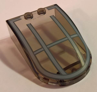 Windscreen 6 x 4 x 1 1/3 Canopy Straight Sides with Gray Star Wars Skimmer Pattern