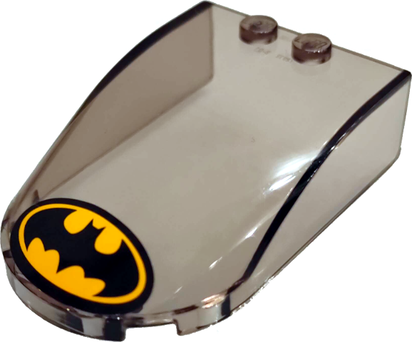Windscreen 6 x 4 x 1 1/3 Canopy Straight Sides with Batman Logo Pattern (Sticker) - Set 76054