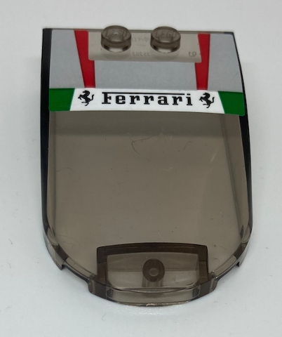 Windscreen 6 x 4 x 1 1/3 Canopy Straight Sides with Ferrari Logo Pattern (Sticker) - Set 75886