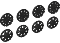 Wheel Cover 7 Spoke Y-Shape and 10 Spoke T-Shape for Wheel 18976, 8 in Bag - 4 of Each (Multipack)