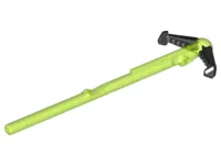 Projectile Arrow, Bar 8L with Molded Flexible Rubber Black Grappling Hooks Pattern (Spring Shooter Harpoon)