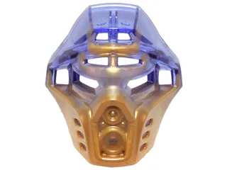 Bionicle Mask of Earth with Marbled Trans-Purple Pattern