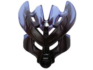 Bionicle Mask Protector with Marbled Trans-Purple Pattern (Protector Mask of Earth)