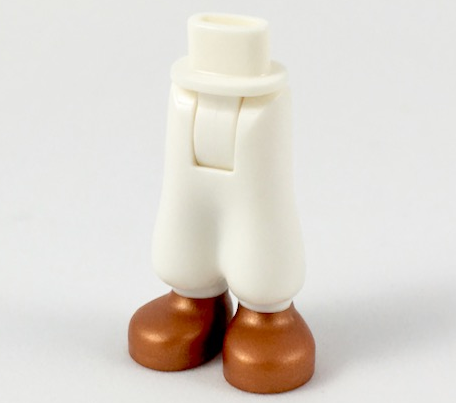 Mini Doll Hips and Trousers Baggy with Molded Copper Shoes Pattern - Thick Hinge