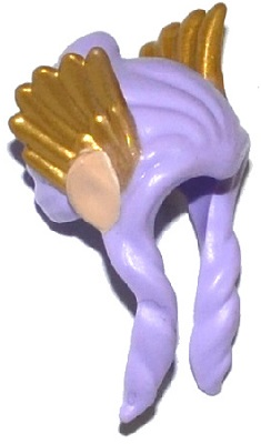 Mini Doll, Hair Long Braided Front and Bun with Pearl Gold Wings and Light Nougat Elves Ears Pattern