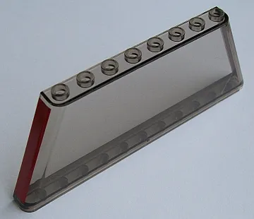 Windscreen 1 x 12 x 4 Tapered with Red Stripe on Both Ends Pattern