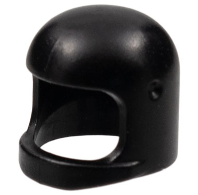 Minifigure, Headgear Helmet Space / Town with Thick Chin Strap - with Visor Dimples