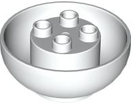 Duplo, Brick Round 4 x 4 x 1 1/2 Dome Bottom with 2 x 2 Studs