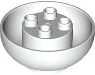 Duplo, Brick Round 4 x 4 x 1 1/2 Dome Bottom with 2 x 2 Studs