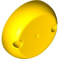 Cylinder Hemisphere 7 x 7 Flat (Pod Half) with 2 Pin Holes