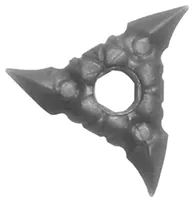 Minifigure, Weapon Shuriken Throwing Star with Textured Grips