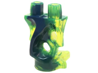 Lower Body, Ghost with Marbled Dark Blue Pattern