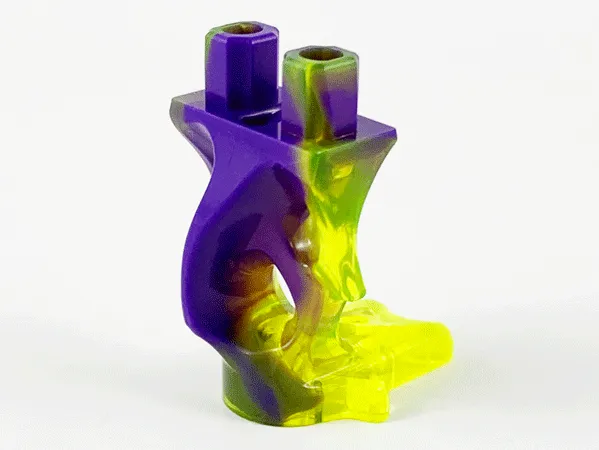 Lower Body, Ghost with Marbled Dark Purple Pattern