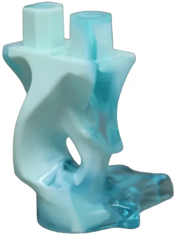 Lower Body, Ghost with Marbled Light Aqua Pattern
