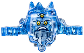 Minifigure, Headgear Ghostbusters Ghost with Three Eyes Pattern