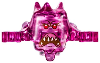 Minifigure, Headgear Ghostbusters Ghost with Open Mouth Grimace Pattern