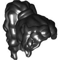 Minifigure, Hair Female Long Wavy, High Back Ponytail