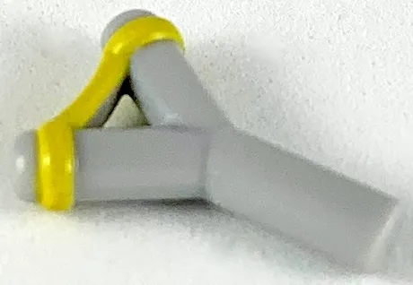 Minifigure, Weapon Slingshot with Yellow Band Pattern