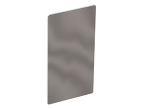 Foam Plastic Mirror Front and White Paper Backing