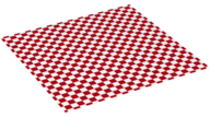 Duplo, Cloth Blanket 10 x 10 cm with Red Checkered Pattern