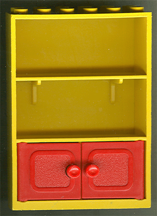 Fabuland Cupboard 2 x 6 x 7 with Red Doors