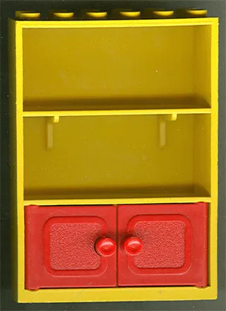 Fabuland Cupboard 2 x 6 x 7 with Red Doors