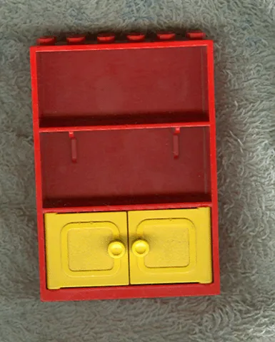 Fabuland Cupboard 2 x 6 x 7 with Yellow Doors