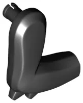 Dinosaur Leg Small (Front) with Pin and 2 Elbow Spikes - Right