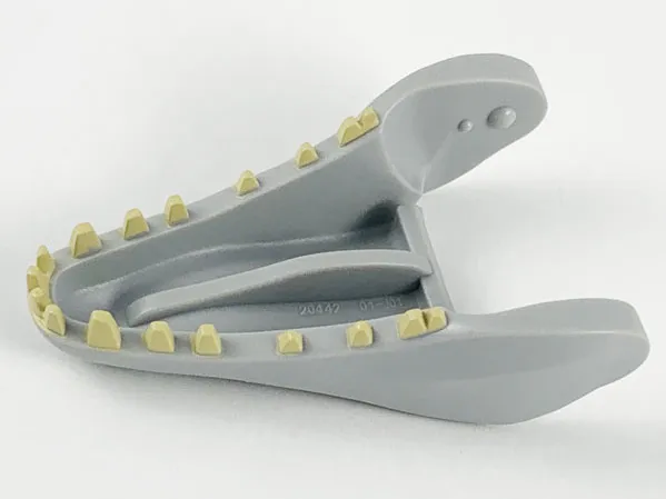 Dinosaur Jaw Lower Indominus rex with Tan Teeth Pattern