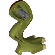 Dinosaur Leg Large (Rear) Stygimoloch Left with Pin, Tan Claws and Dark Brown Blotch Pattern