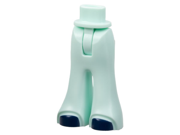 Mini Doll Hips and Trousers Bell-Bottoms with Dark Blue Shoes Pattern - Thin Hinge