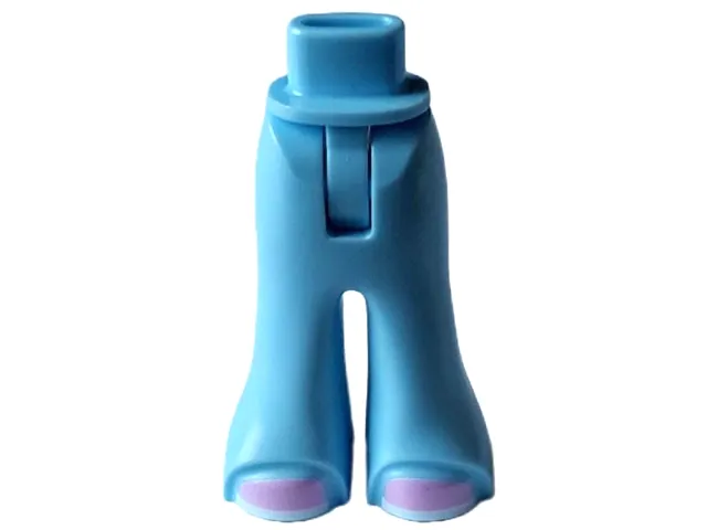 Mini Doll Hips and Trousers Bell-Bottoms with Lavender Shoes with White Soles Pattern - Thin Hinge
