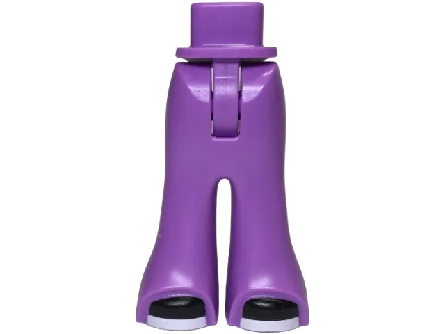 Mini Doll Hips and Trousers Bell-Bottoms with Black Shoes with White Soles Pattern - Thin Hinge