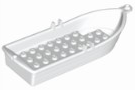 Boat, 14 x 5 x 2 with Oarlocks without Hollow Inside Studs
