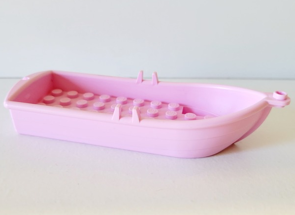 Boat, 14 x 5 x 2 with Oarlocks without Hollow Inside Studs